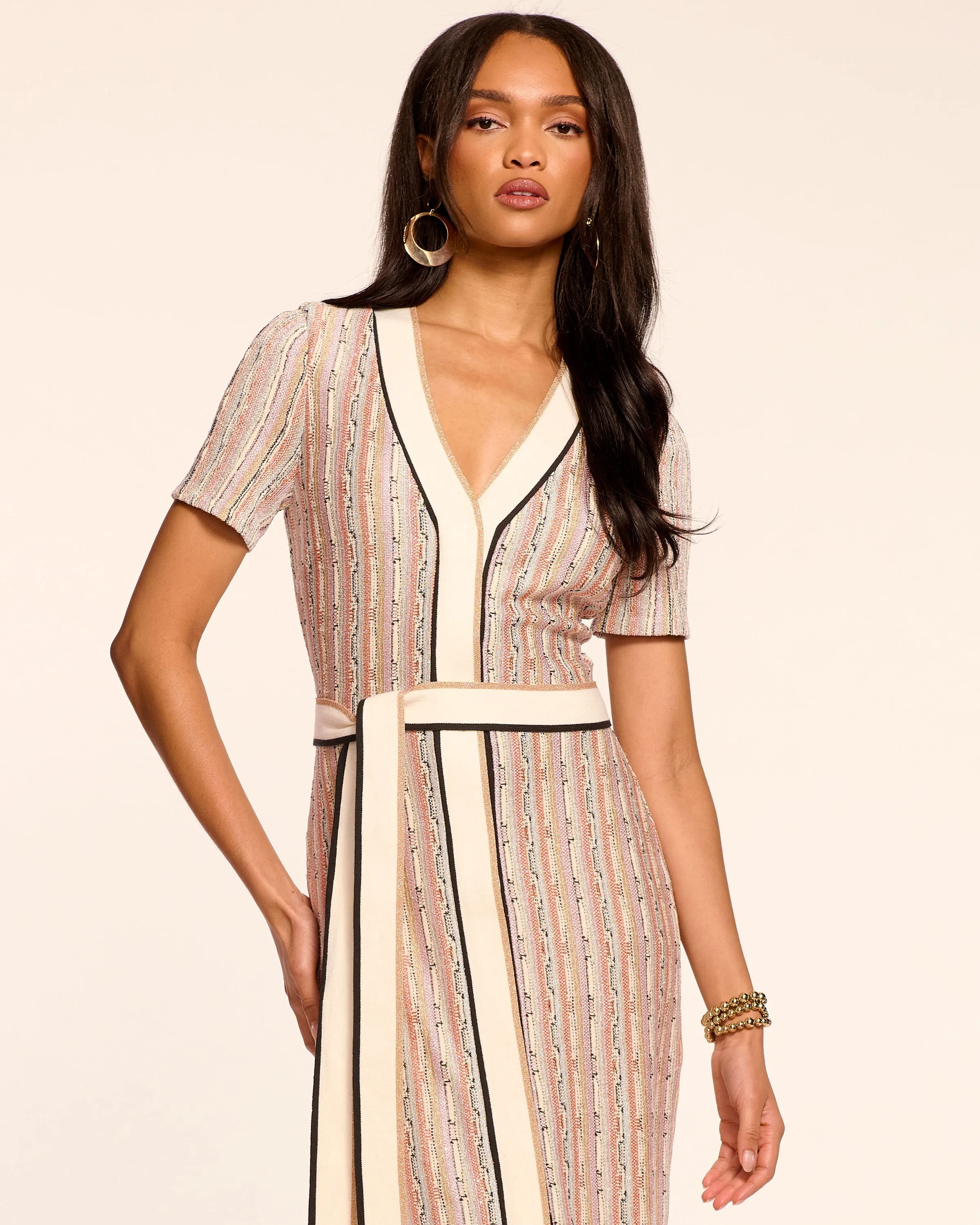 Ronda Sequin Knit Midi Dress