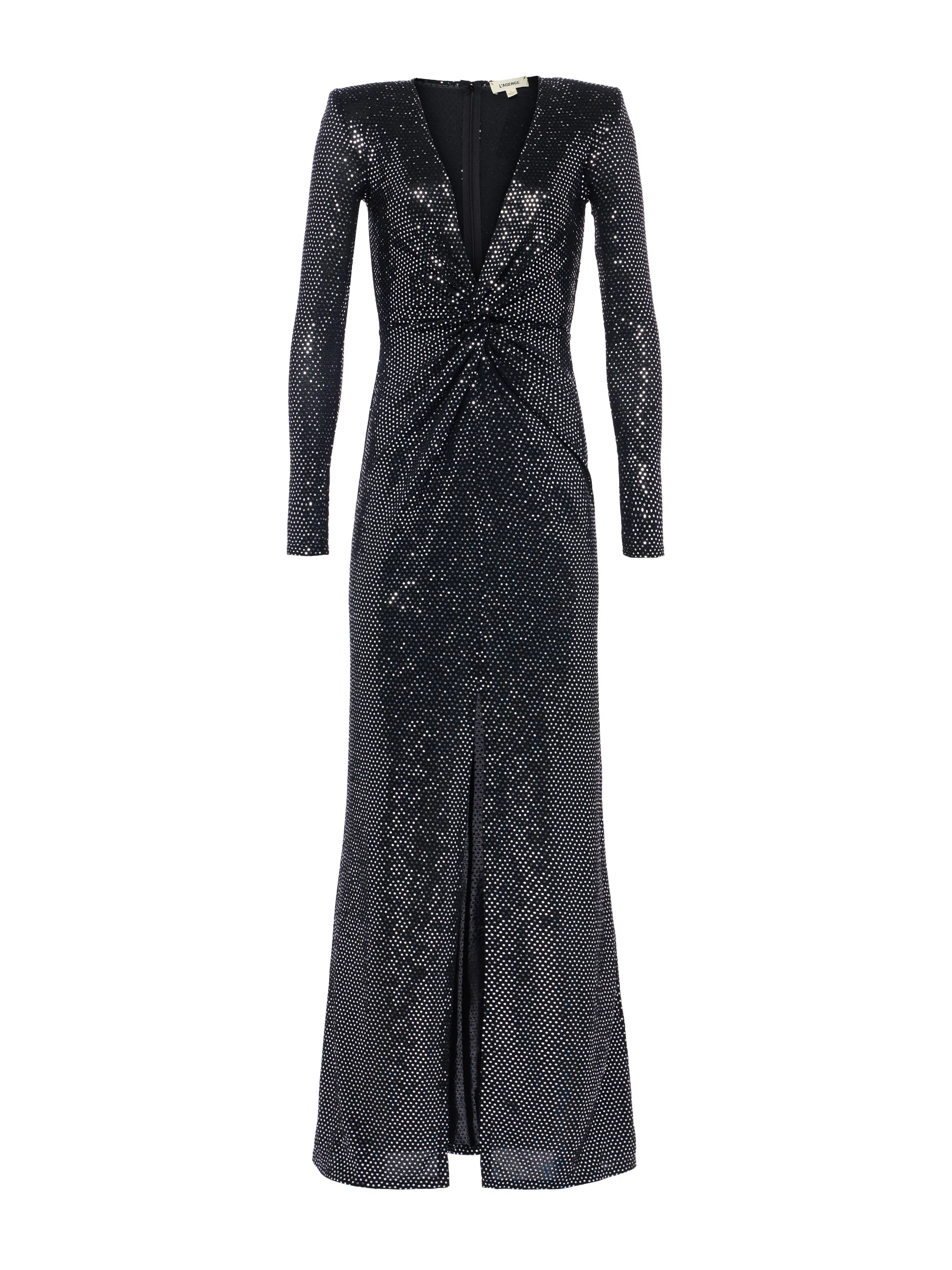 Rosetta Sequin Twist-Front Dress