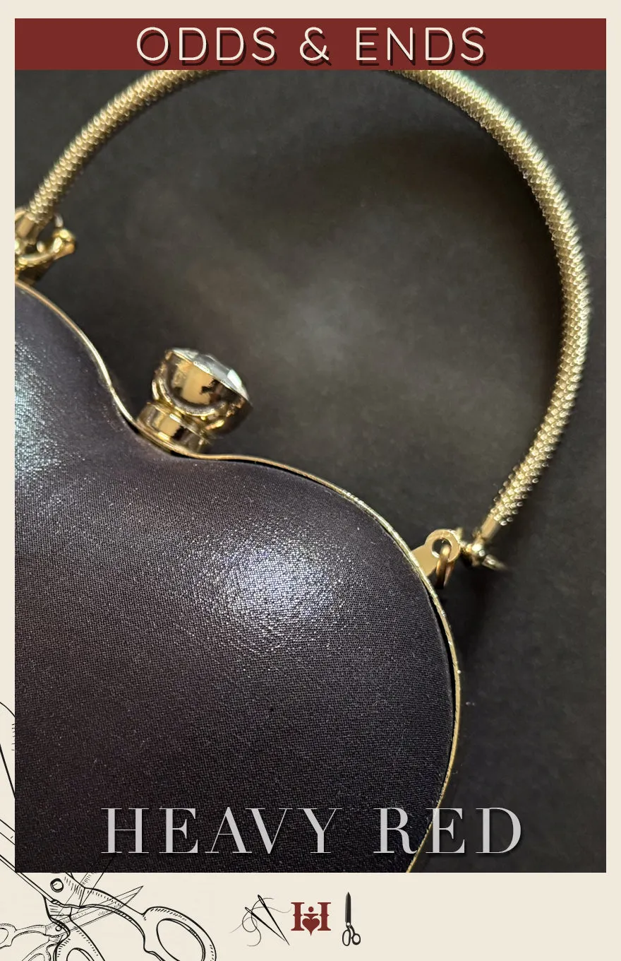 Sample - Hardshell Black Heart Purse
