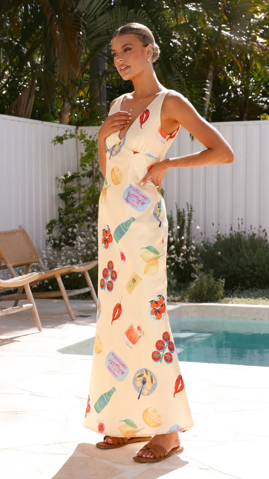 Saniah Maxi Dress - Yellow