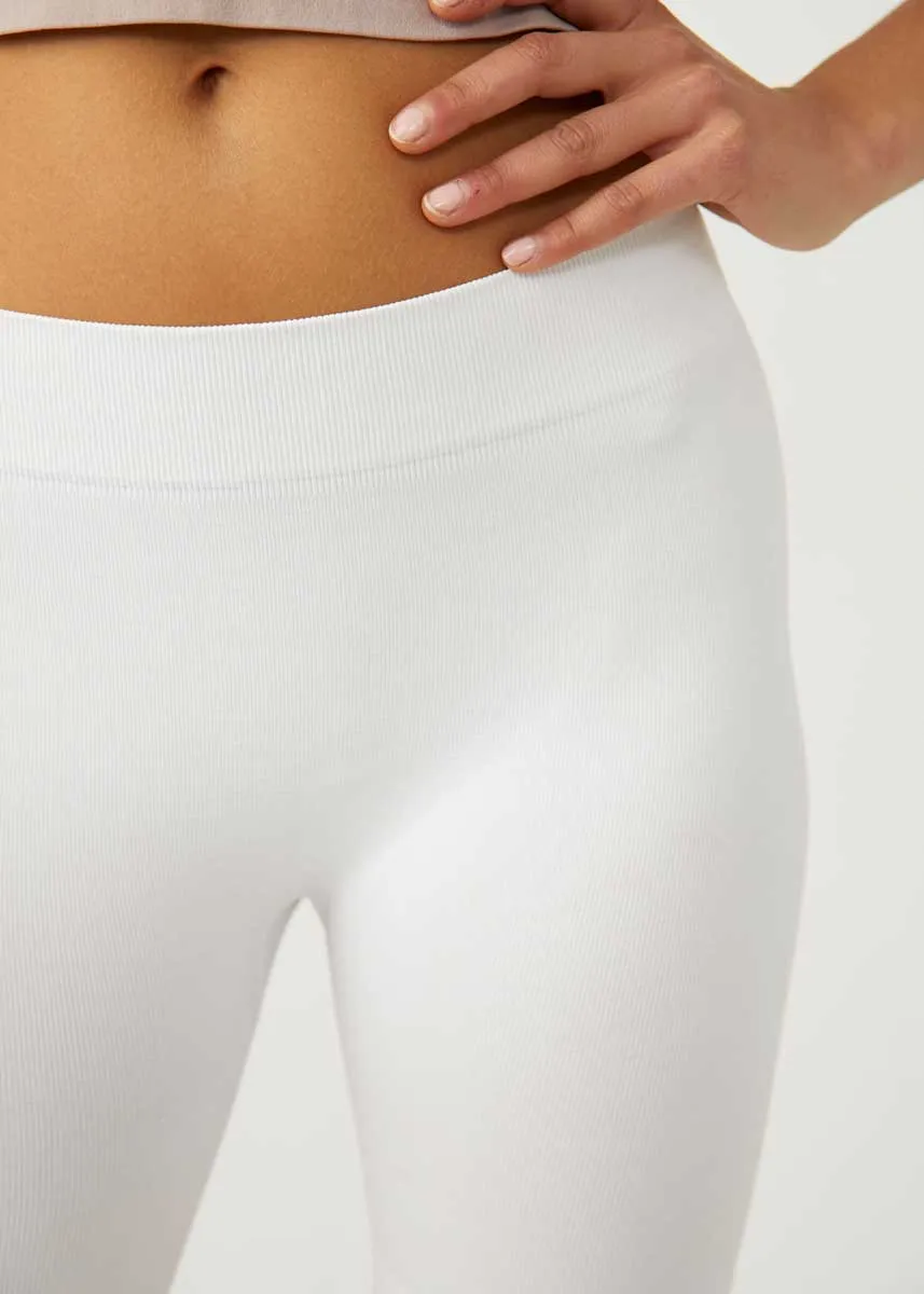 Seamless Bike Short - White