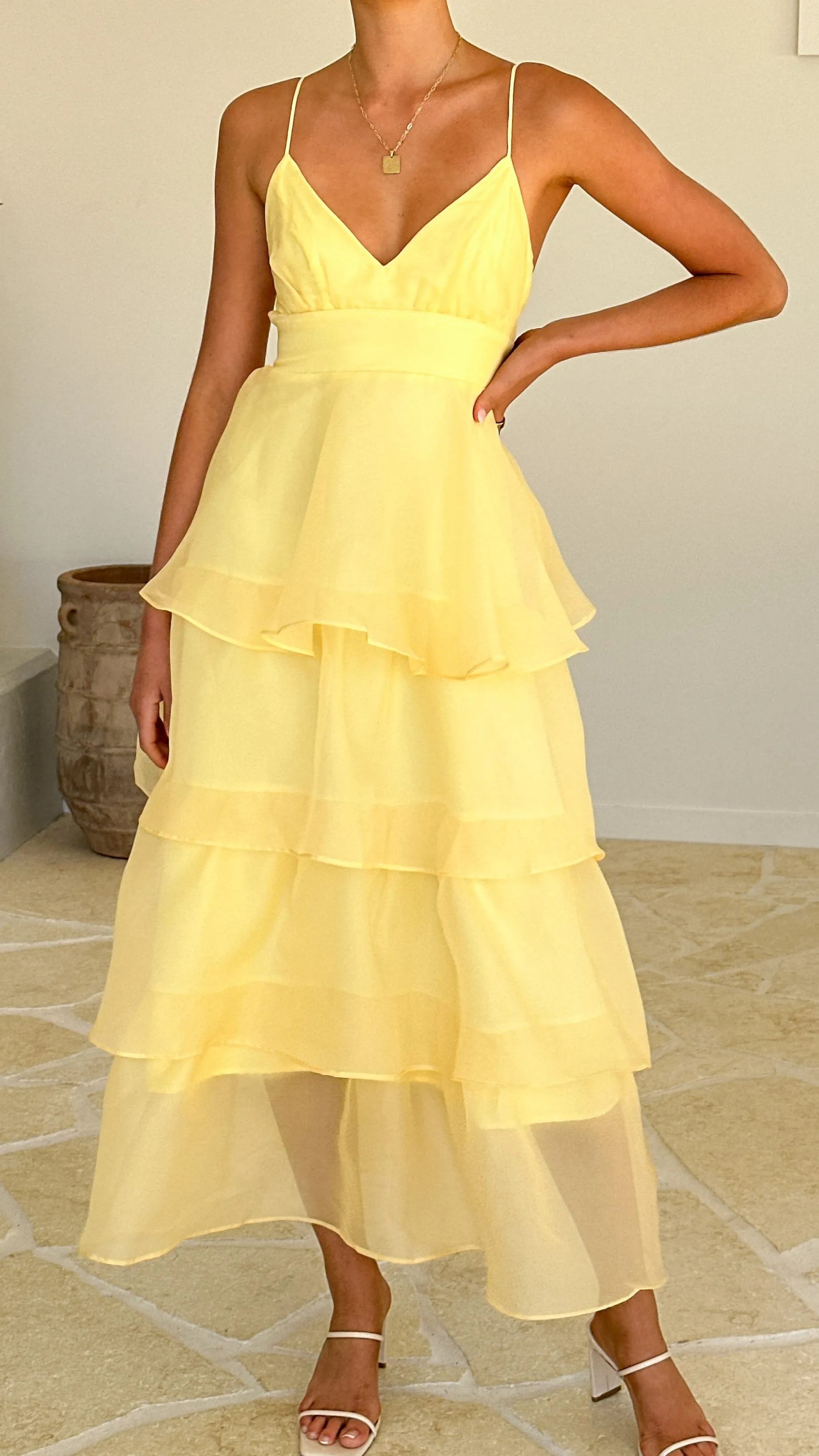 Shayla Maxi Dress - Yellow