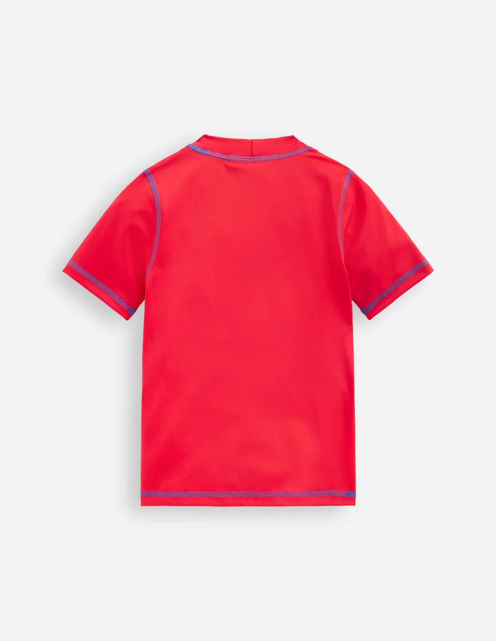 Short Sleeve Rash Vest-Poppy Red