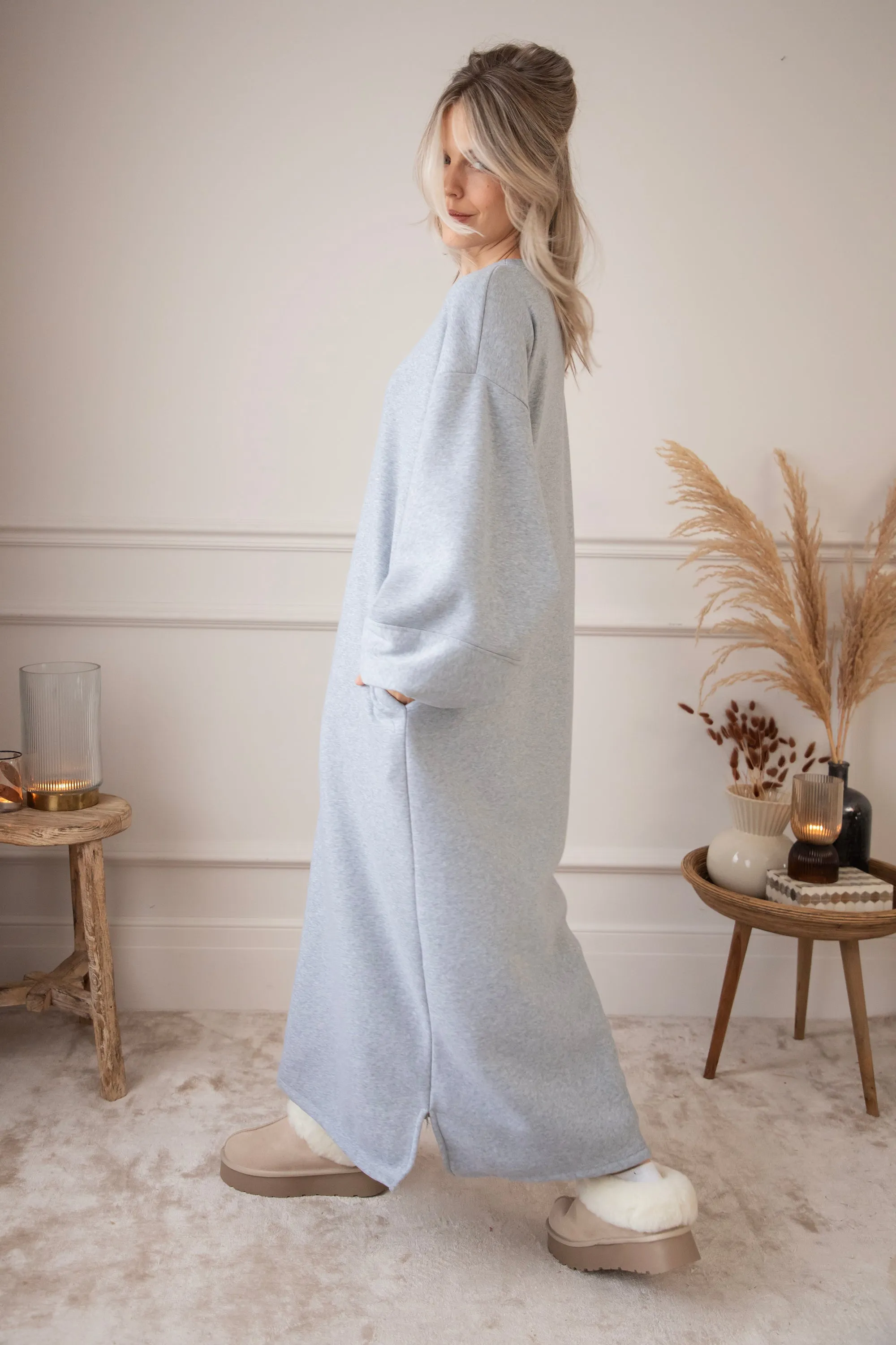 Snuggle Up XL Grey - Sweater Dress