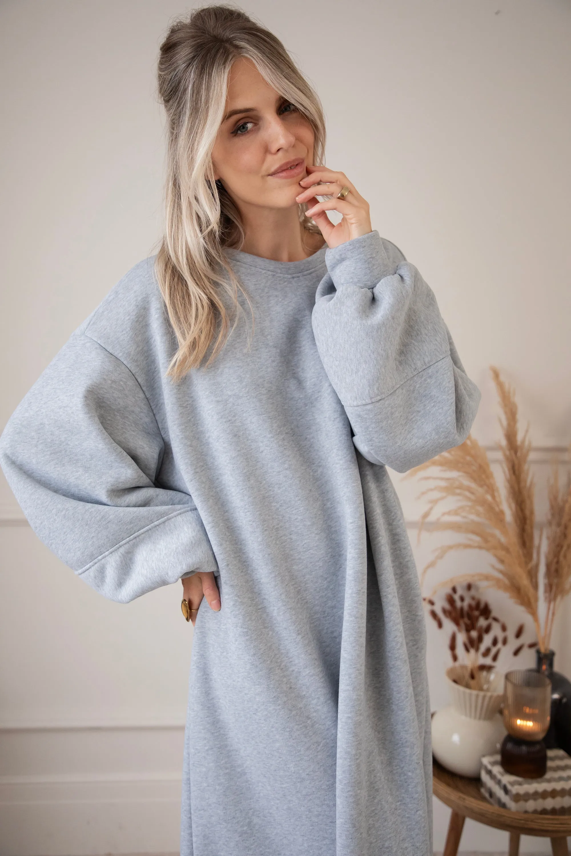 Snuggle Up XL Grey - Sweater Dress