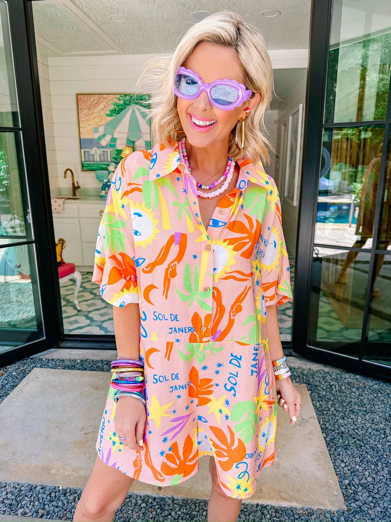 SOL DE JANERIO ROMPER - PEACH