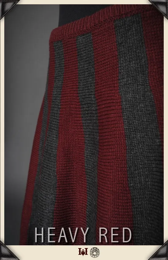 Striation Scallop Knit Skirt
