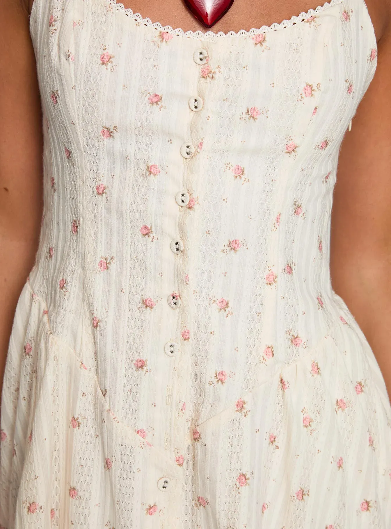 Toulouse Mini Dress Cream / Floral