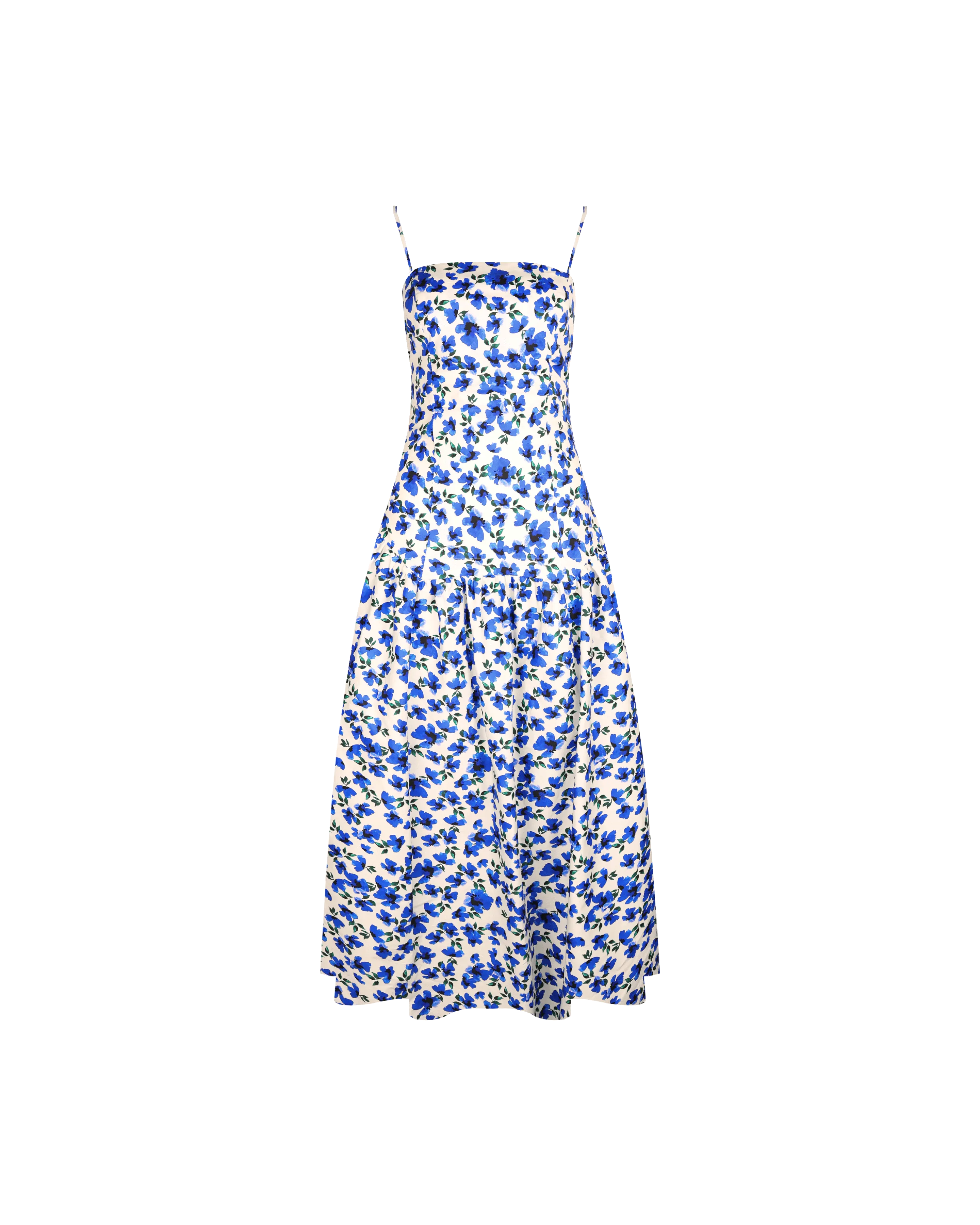 TRULLI MAXI DRESS SOMETHING BLUE FLORAL