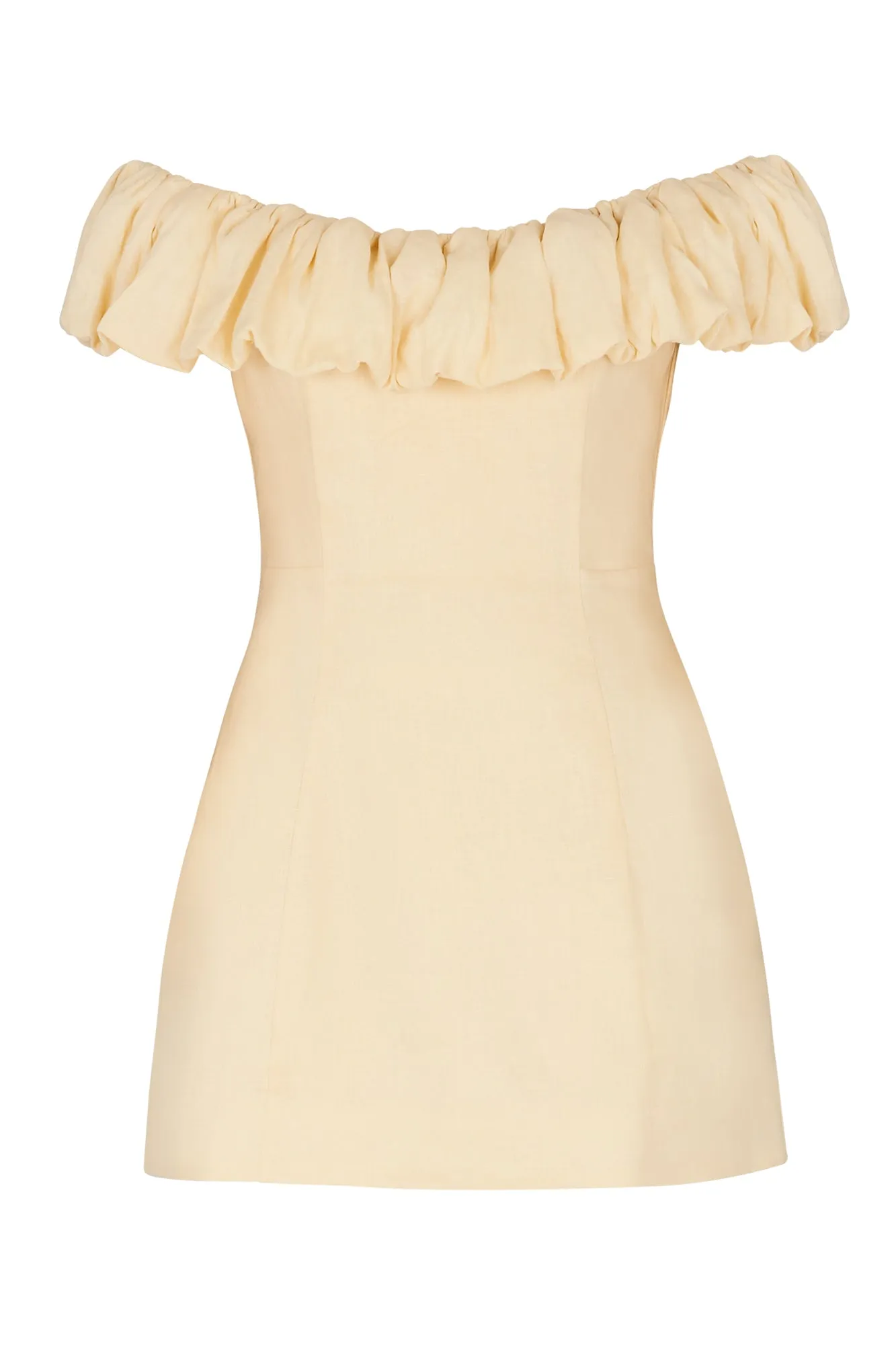 UMA DRESS - CUSTARD