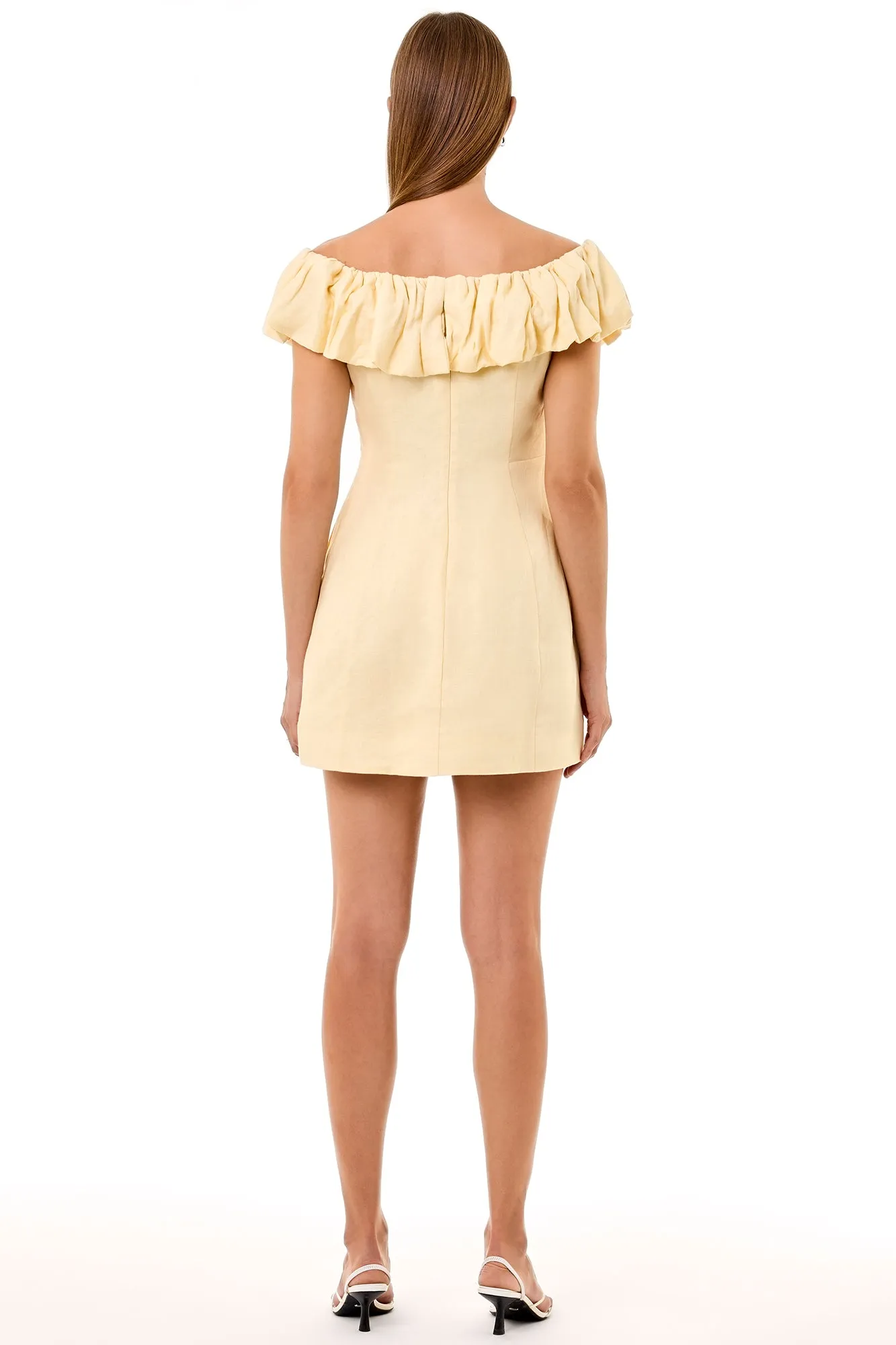 UMA DRESS - CUSTARD