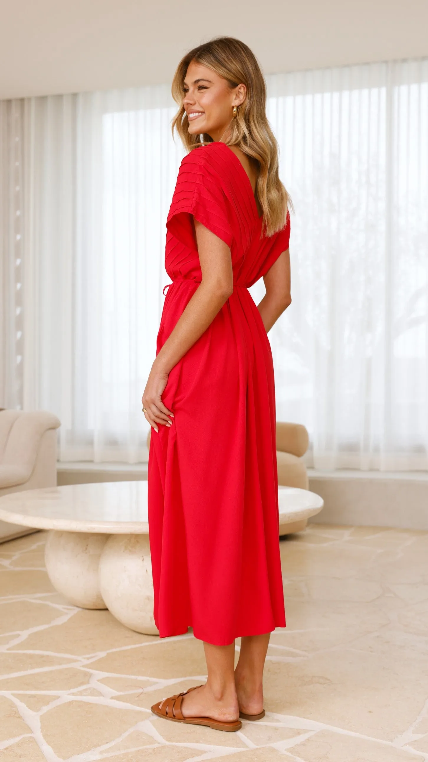 Velia Maxi Dress - Red
