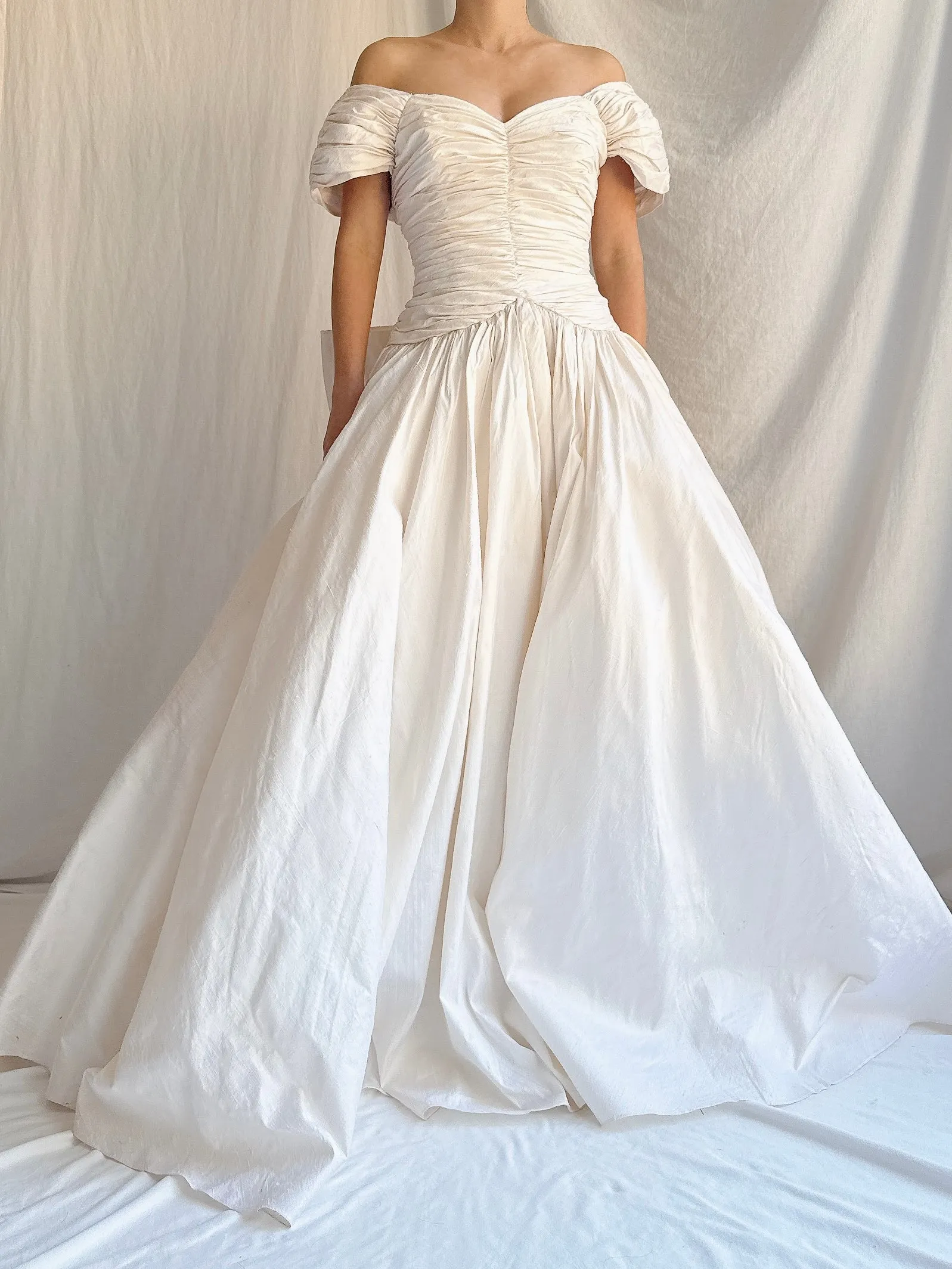Vintage Aurore Paris Silk Dropped Waist Gown - XS/4
