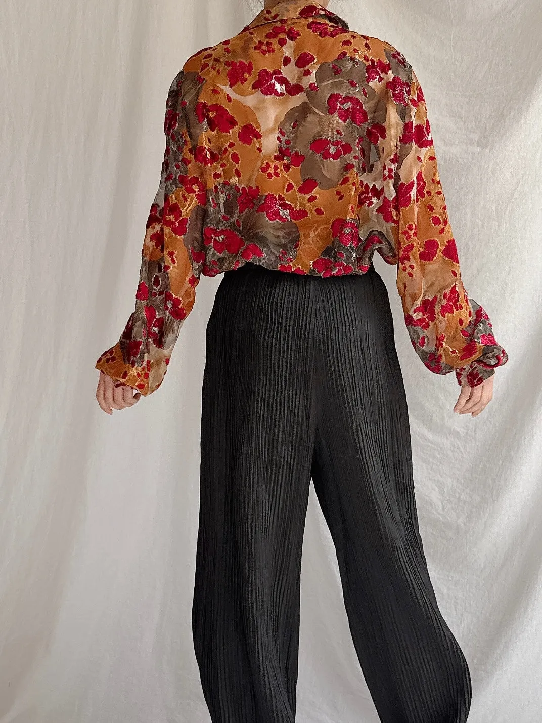 Vintage Carven Paris Silk Shirt - M