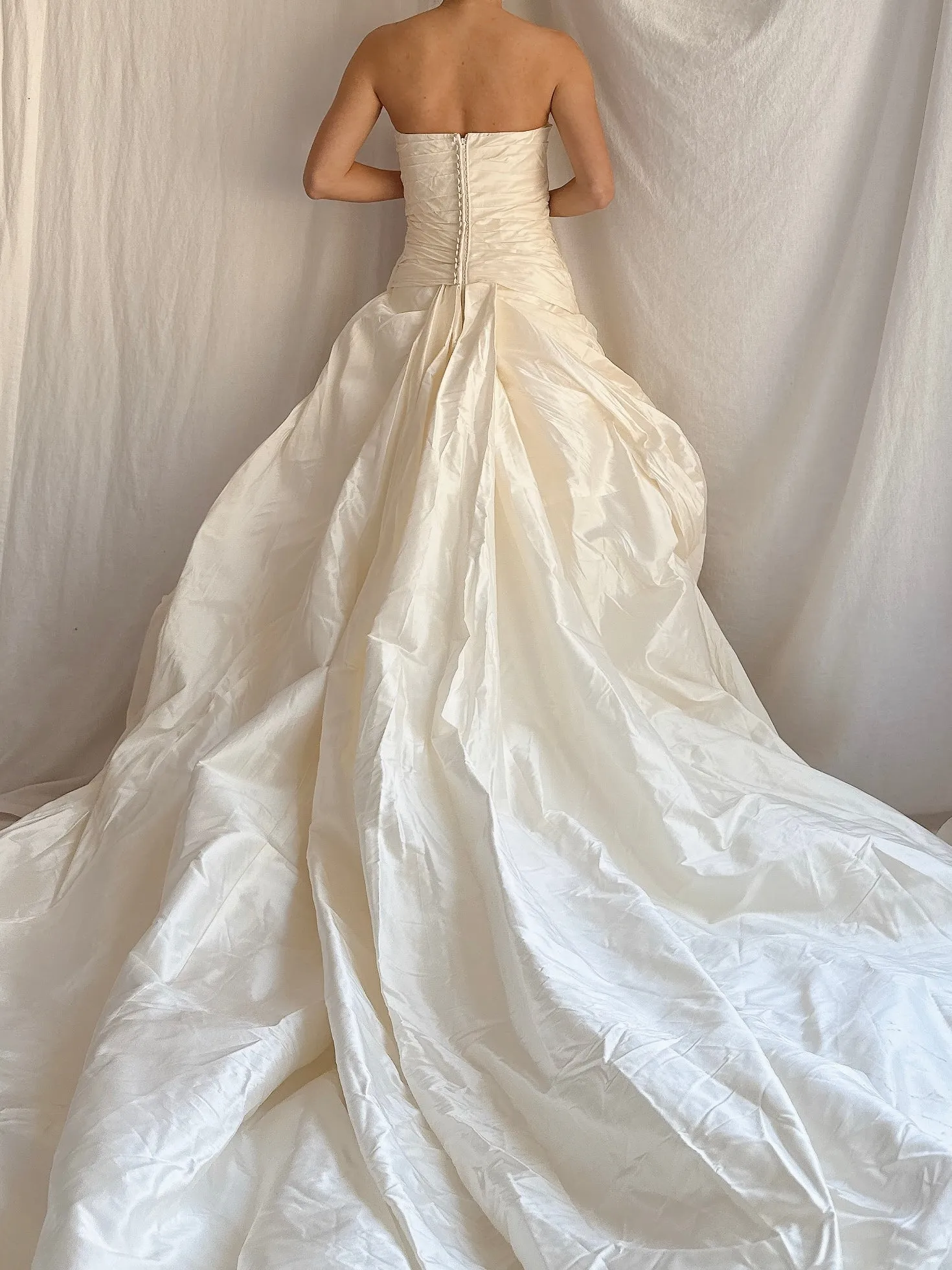Vintage Enzoani Silk Draped Gown - M/8