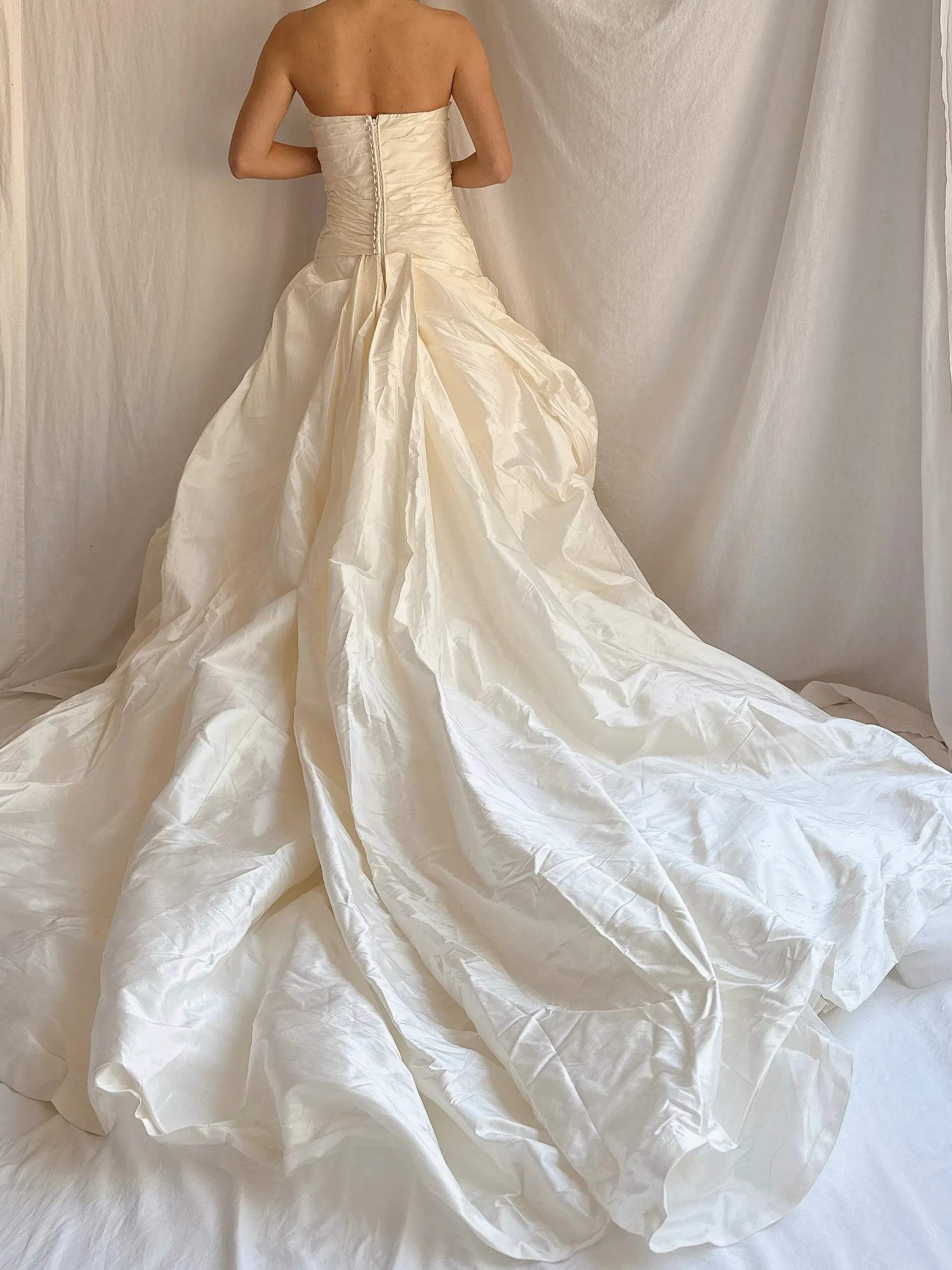 Vintage Enzoani Silk Draped Gown - M/8
