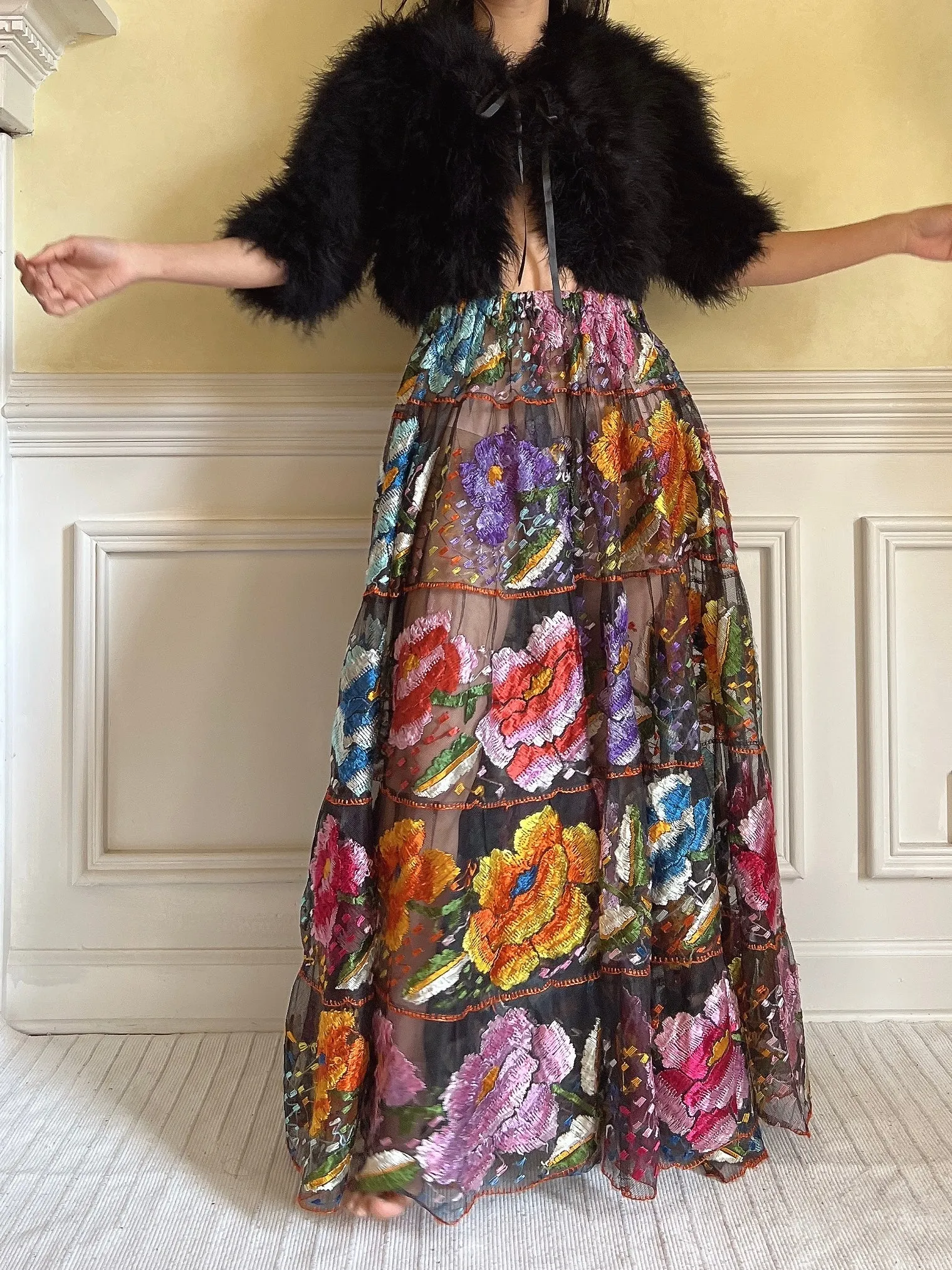 Vintage Feather Jacket - S