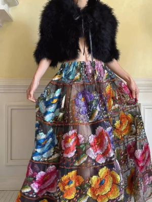 Vintage Feather Jacket - S