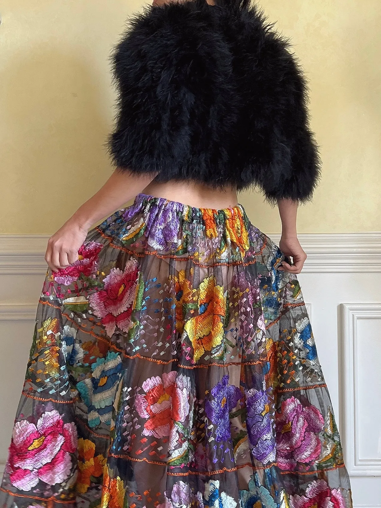 Vintage Feather Jacket - S