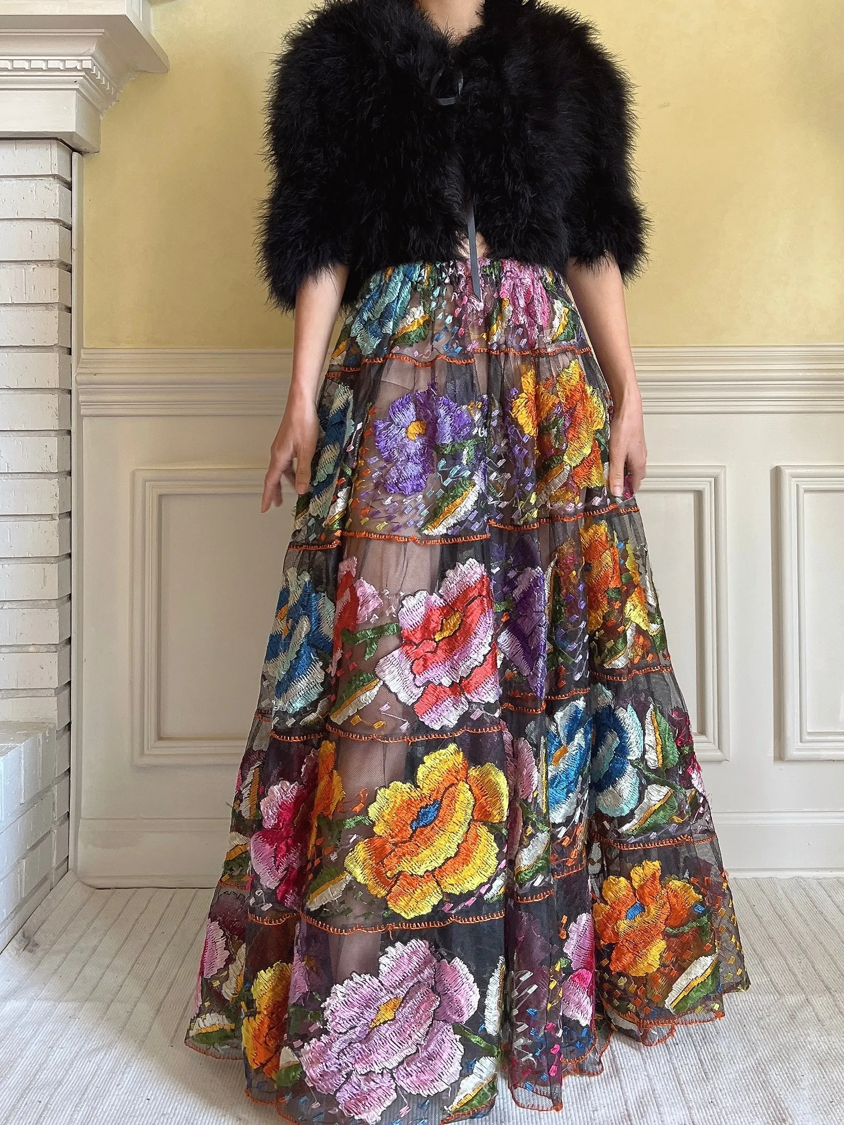 Vintage Feather Jacket - S
