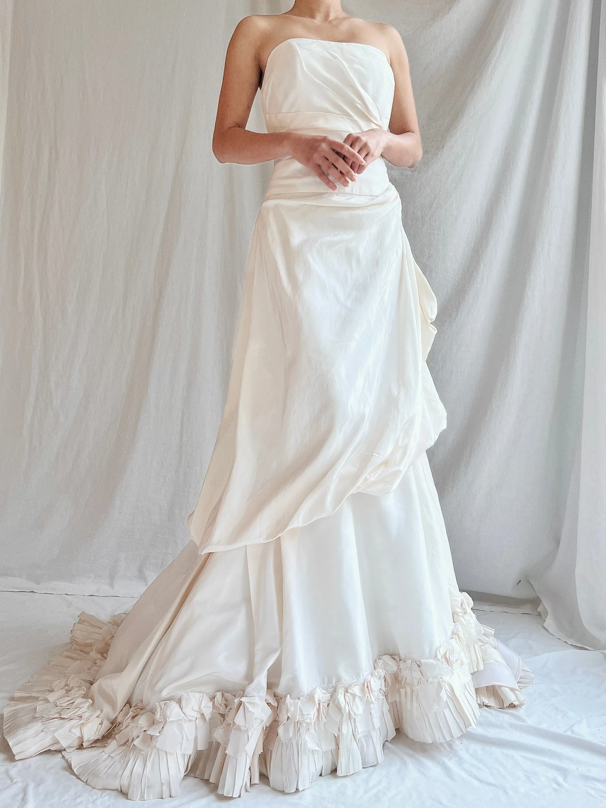 Vintage Liancarlo Couture Silk Strapless Gown - S/4
