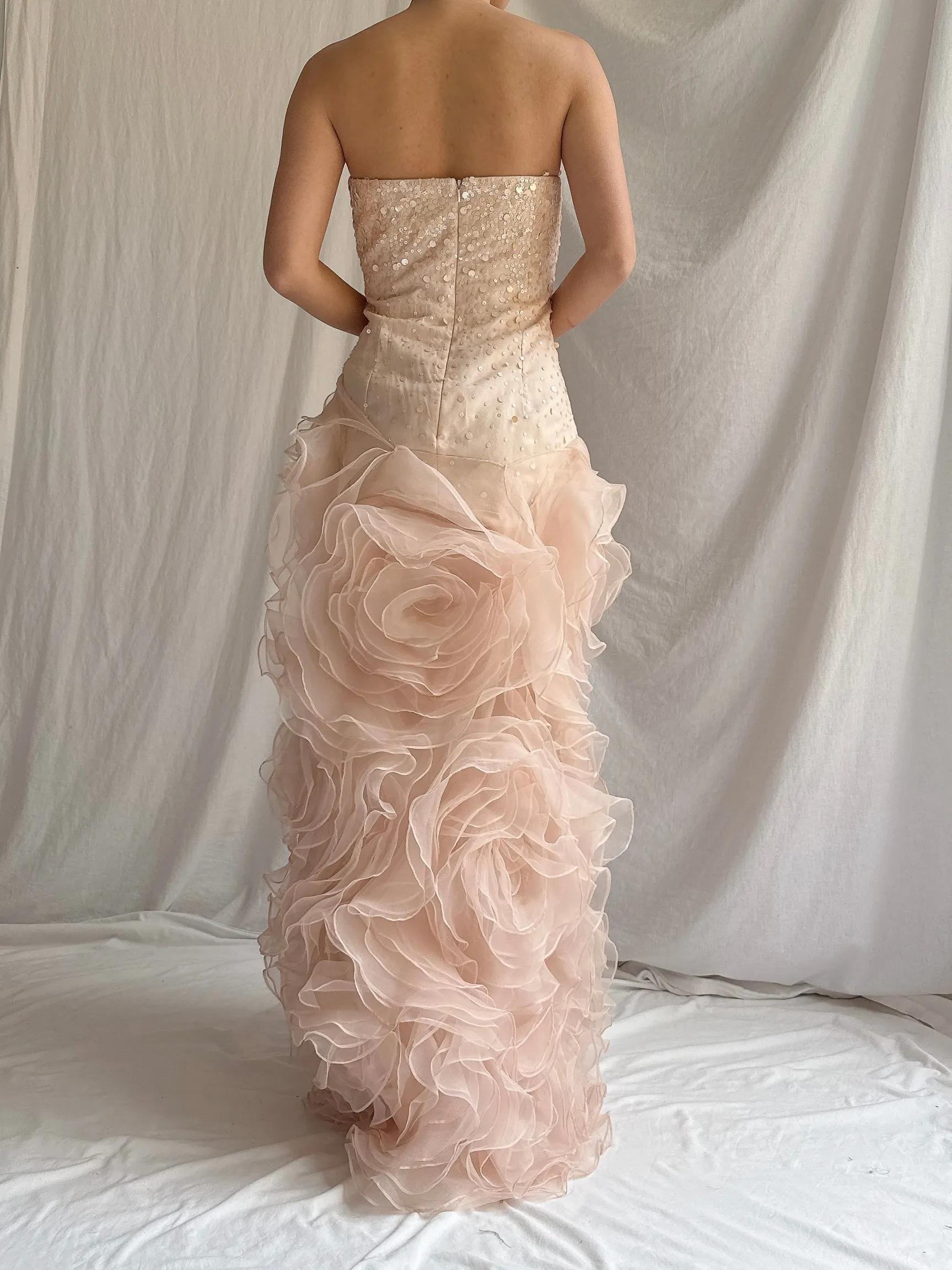 Vintage Mignon Ruffle Dress - S