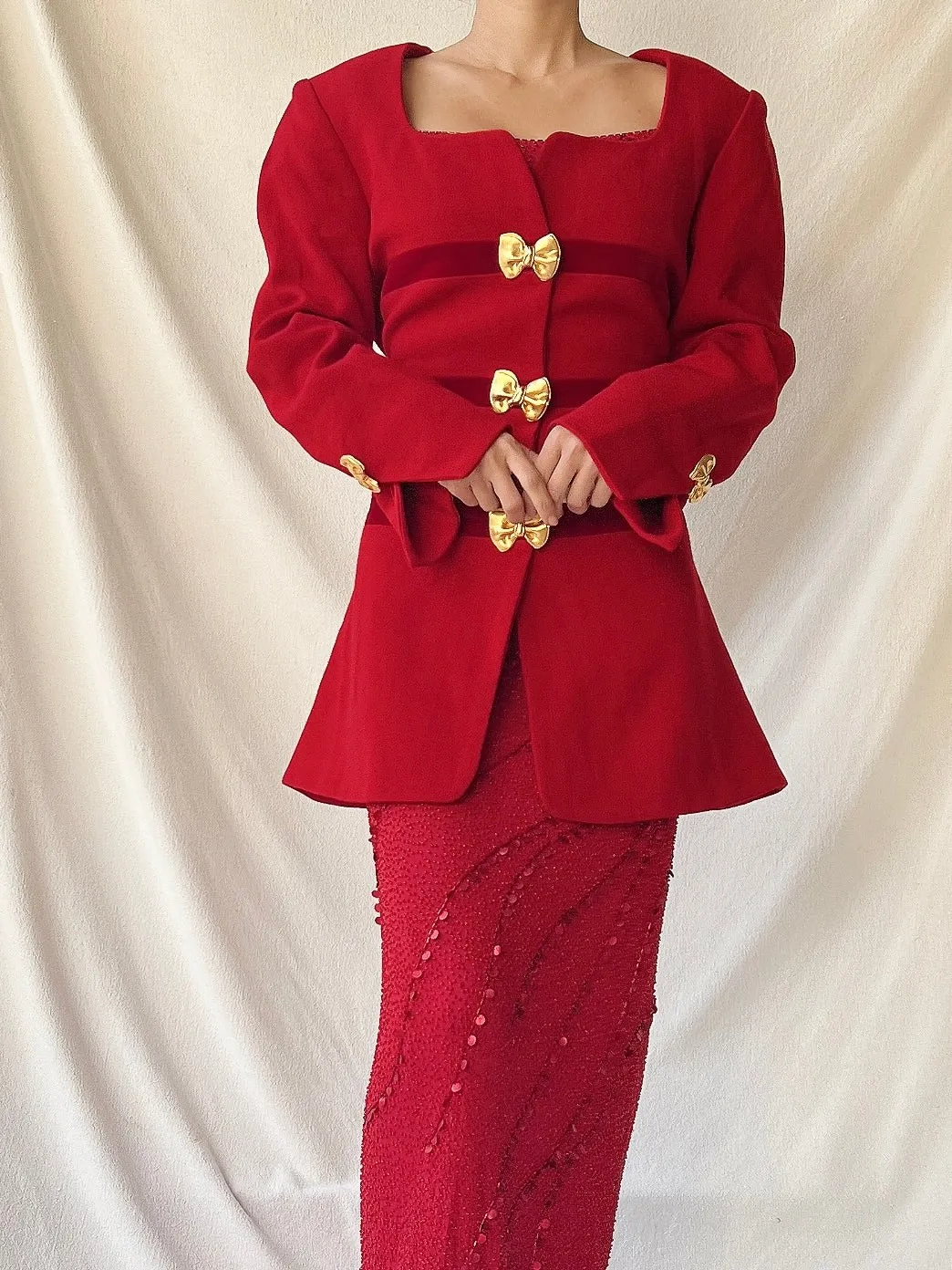 Vintage Nina Ricci Rayon Jacket - M