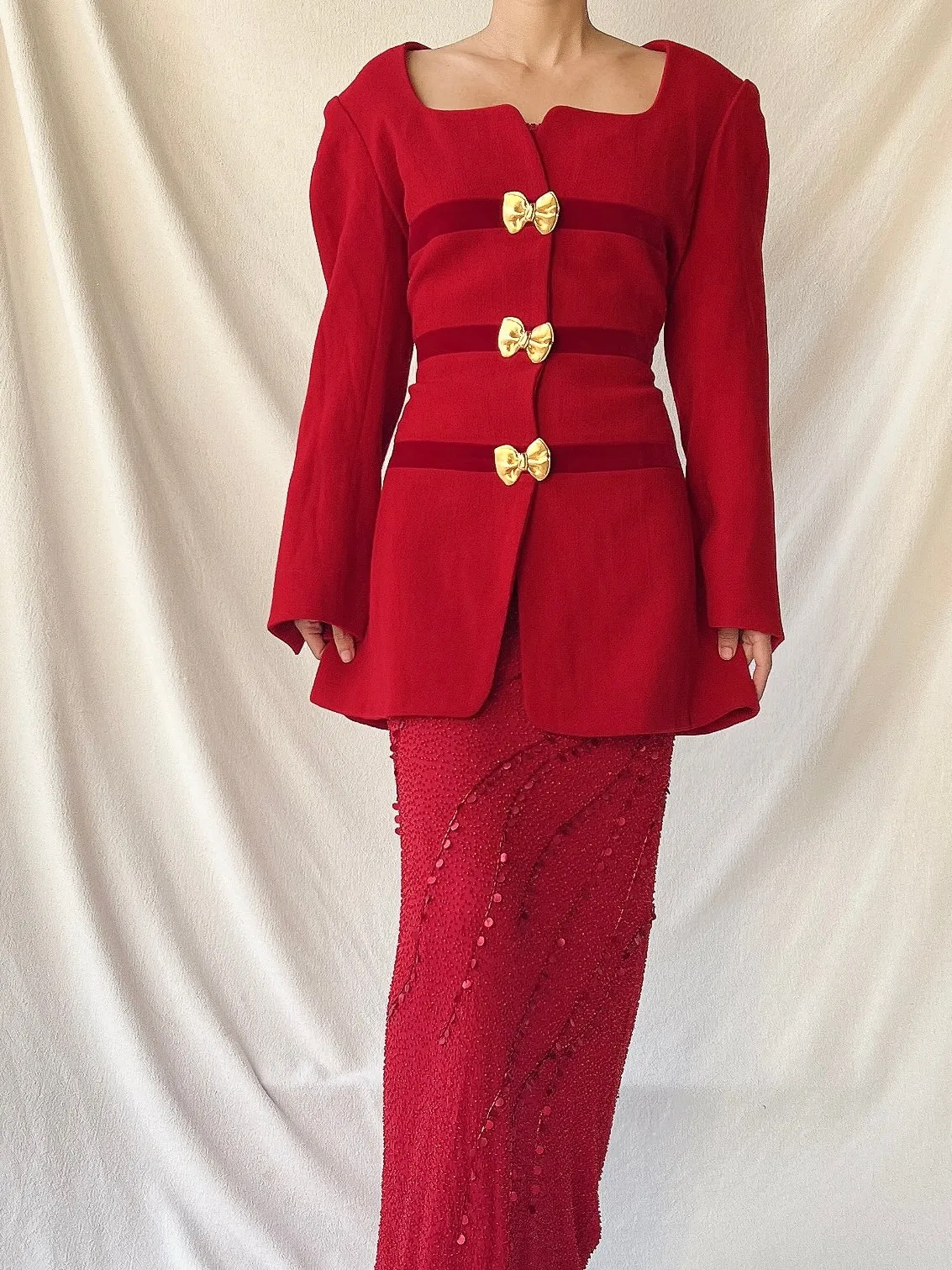 Vintage Nina Ricci Rayon Jacket - M