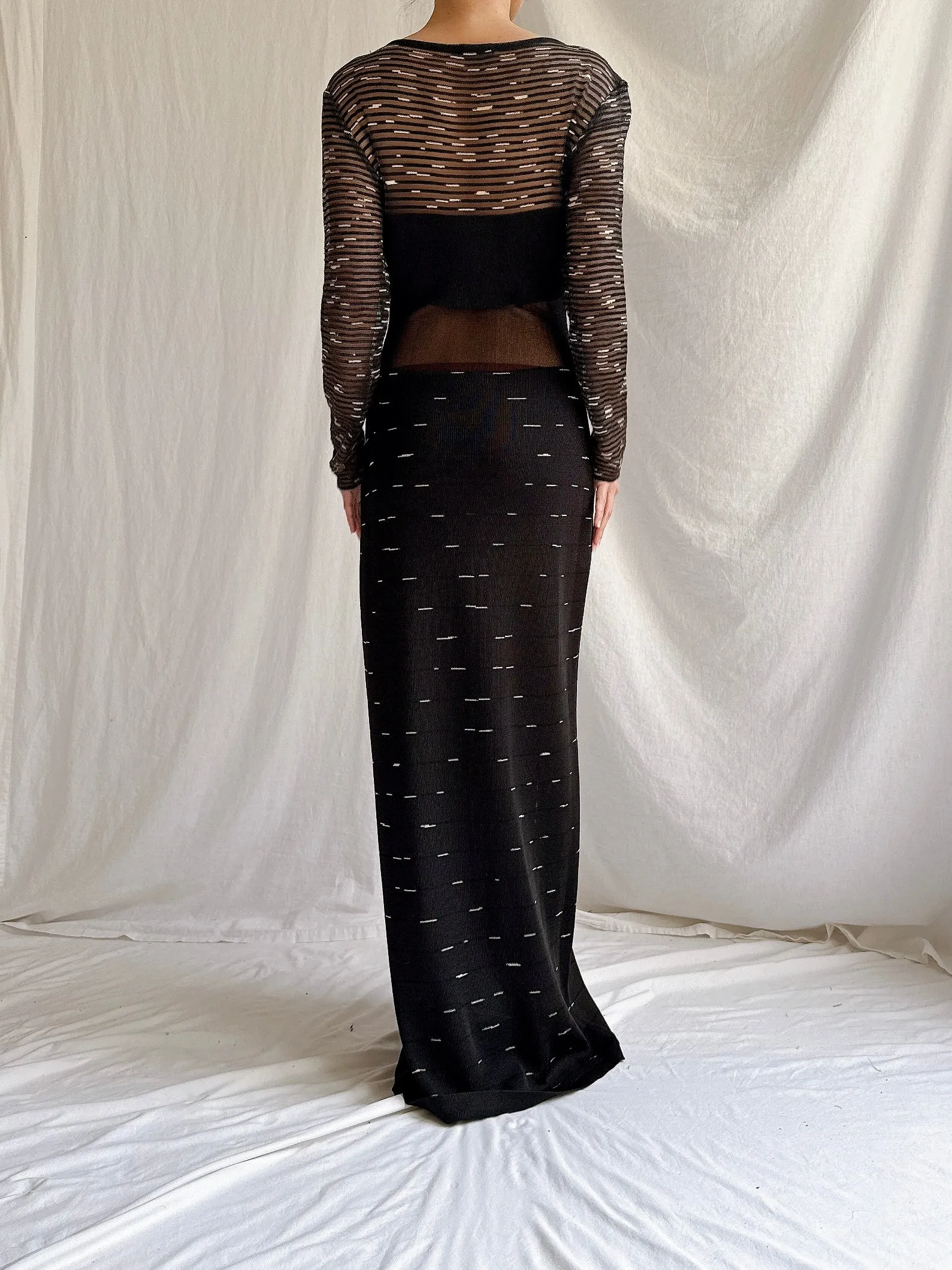 Vintage Nora Attalai Paris Knit Dress - S-M