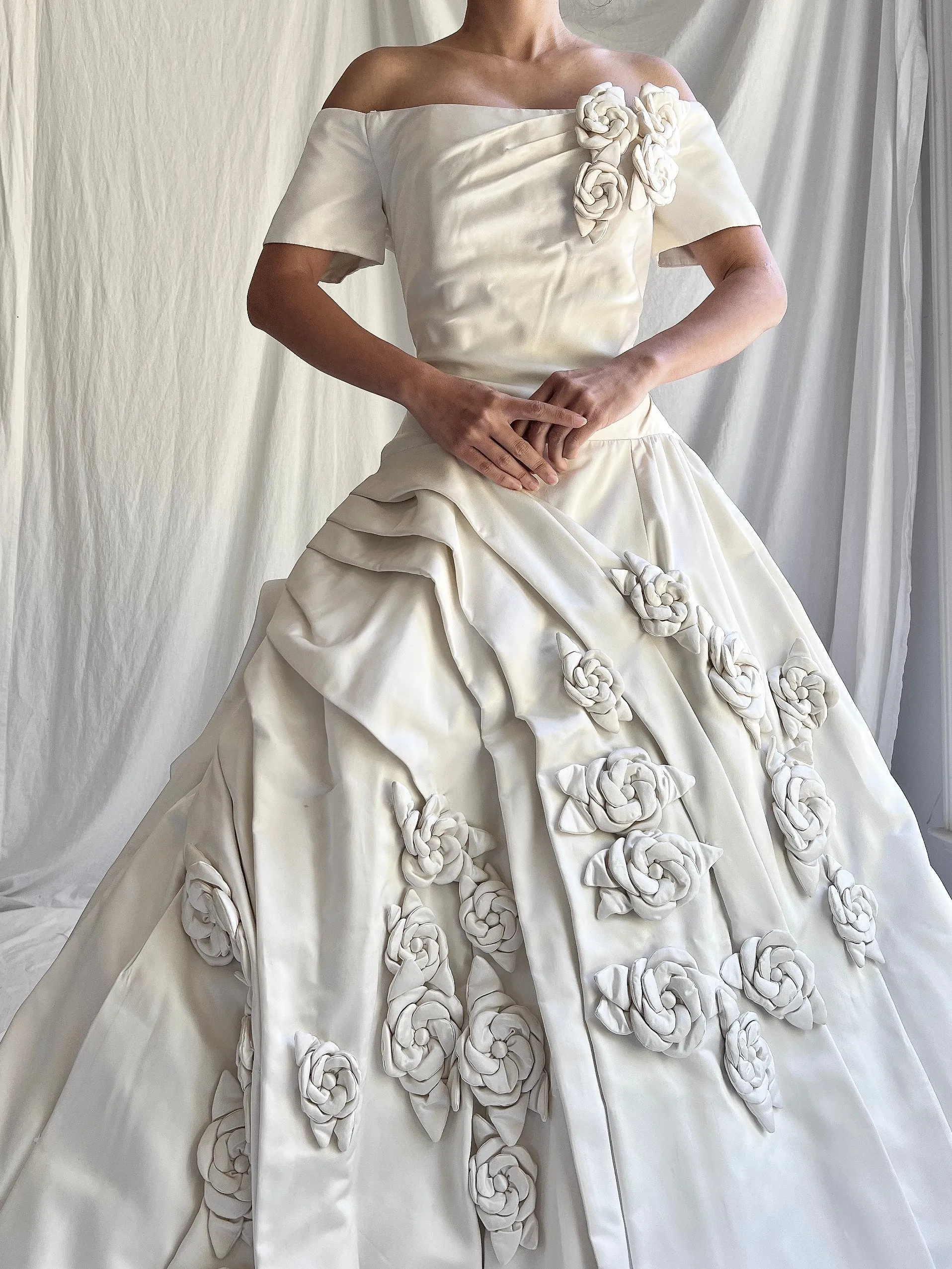 Vintage Scaasi Silk Gown - M/8