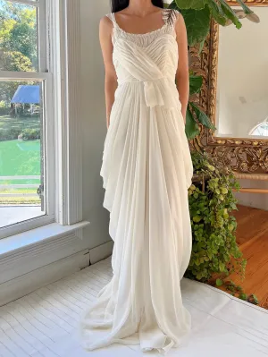 Vintage Vera Wang Chiffon Draped Gown - XS/S