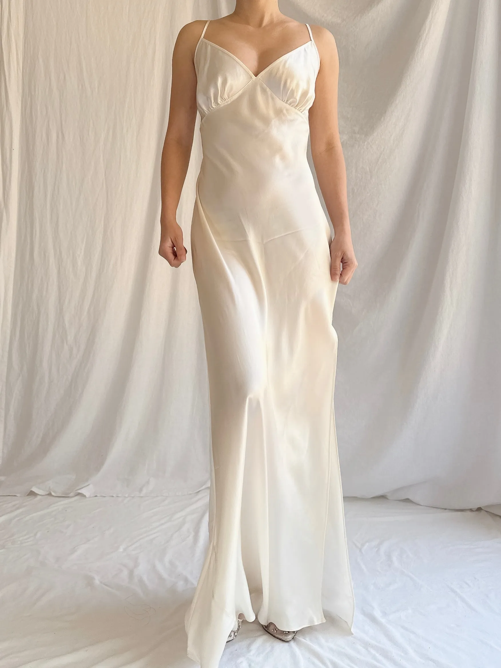 Vintage VS Silk Slip - M