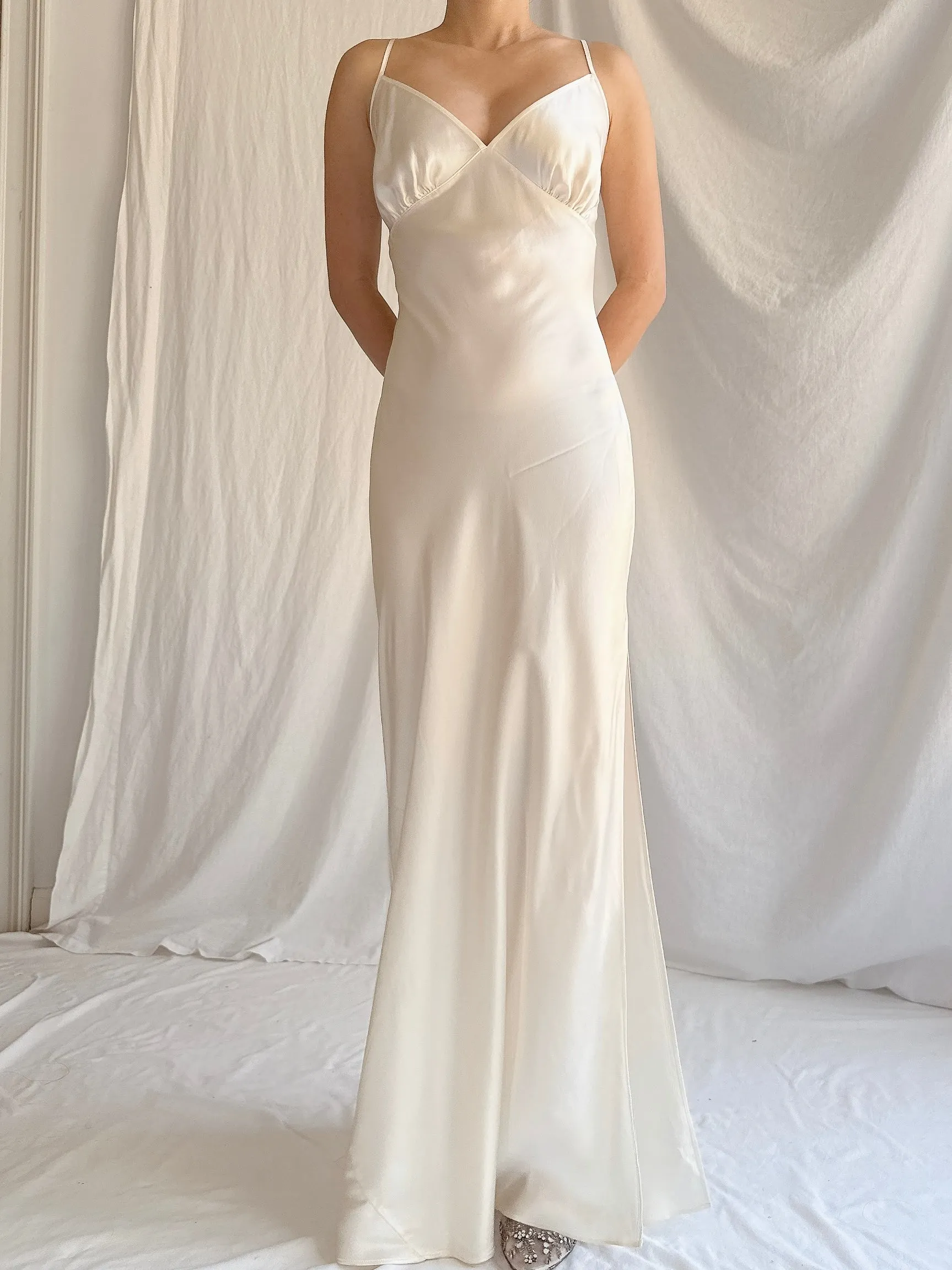 Vintage VS Silk Slip - M