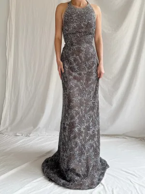Vintage YSA Makino Fully Beaded Gown - S/M