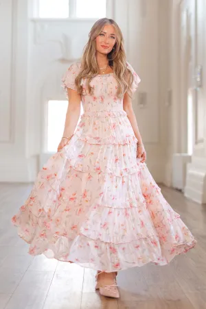 Winnie Dress in Pink Floral - FINAL SALE