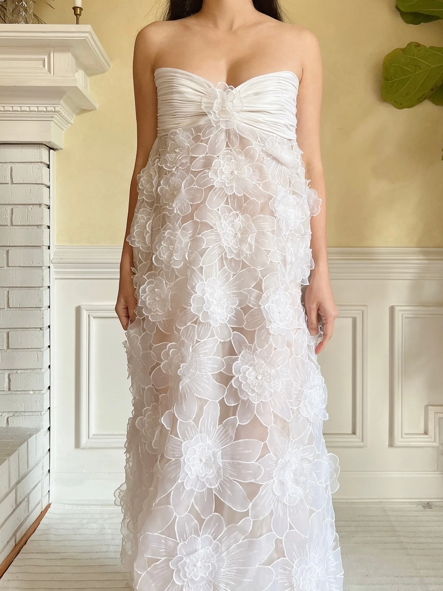 Y2K Organza Cutout Dress - XS/S