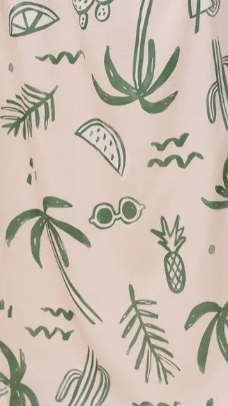 Zafrina Halter Top - Green Palm
