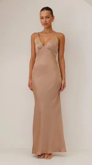 Ziah Maxi Dress - Latte